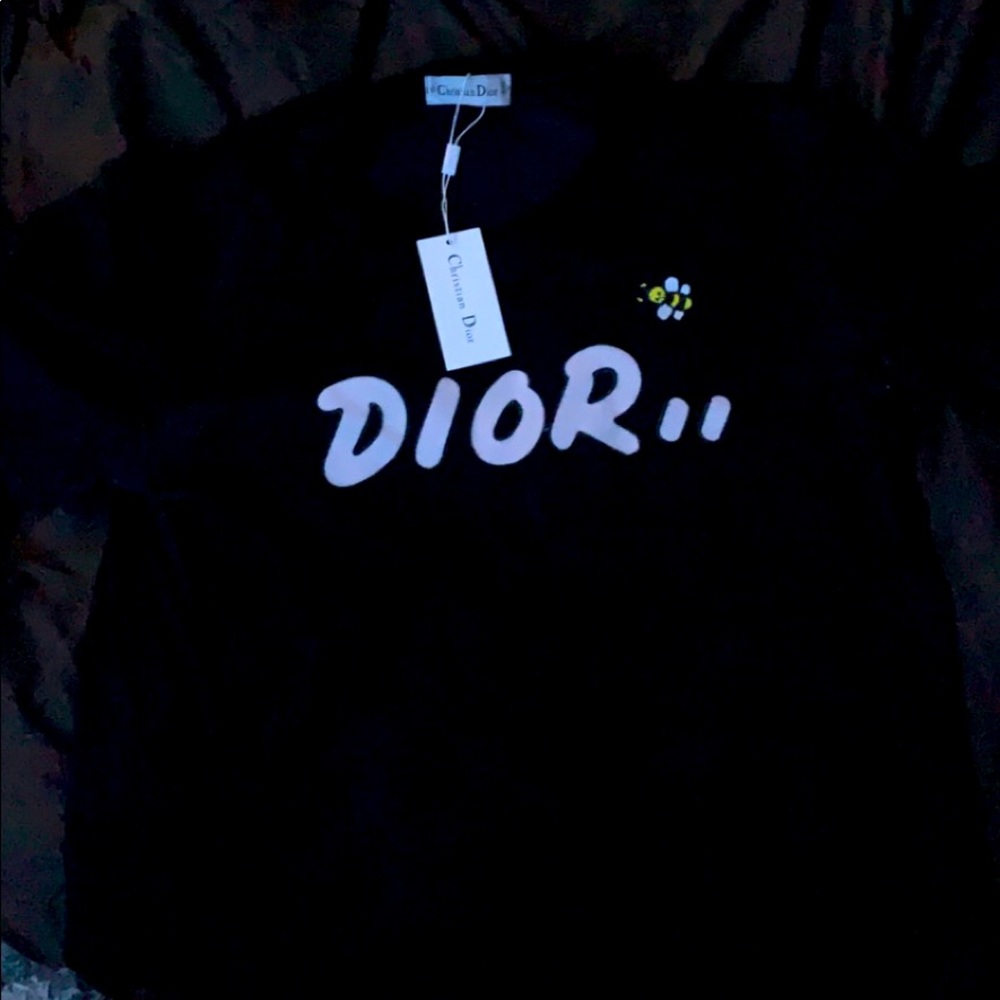 Dior x kaws collab shirt